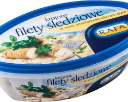 FILETY ŚLEDZIOWE W SOSIE ŚMIETANOWO - CHRZANOWYM 270G