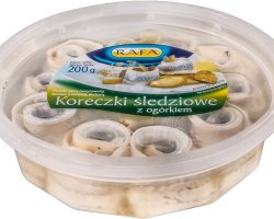 KORECZKI ŚLEDZIOWE Z OGÓRKIEM 200G