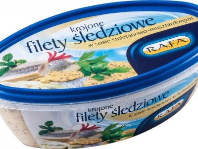 FILETY ŚLEDZIOWE W SOSIE ŚMIETANOWO - MUSZTARDOWYM 270G