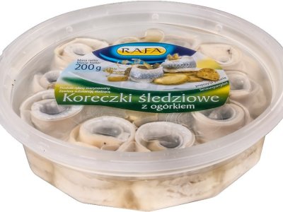 KORECZKI ŚLEDZIOWE Z OGÓRKIEM 200G